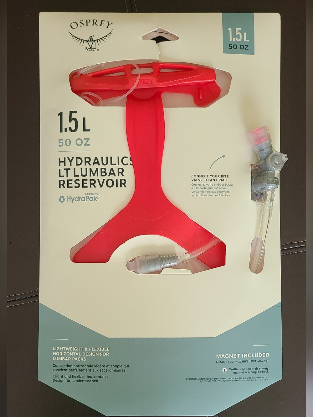 OSPREY Red Hydraulics LT Lumbar Reservoir Bladder